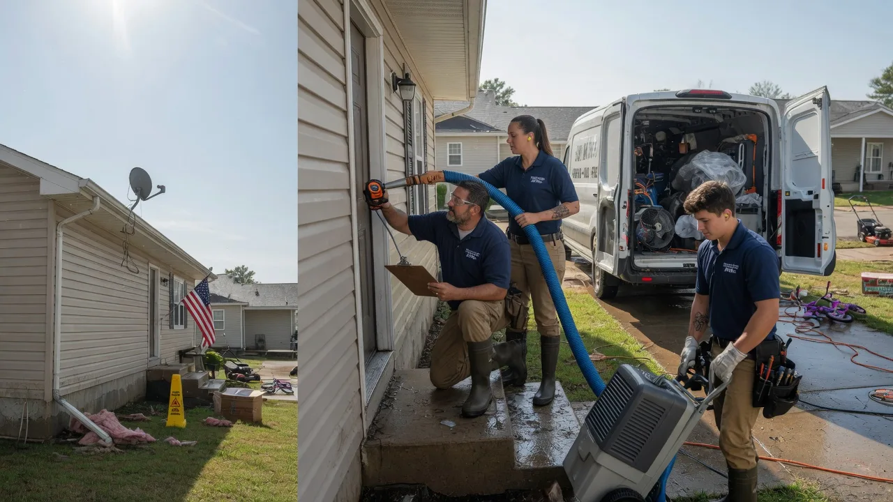 Ceiling Water Damage Restoration in Eldorado, OH near me